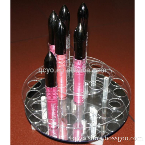 Rotating cosmetic display Clear Acrylic Lipstick Organizer